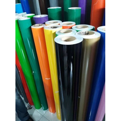 High Glossy Color Adhesive Cutting Vinyl Sticker 80mic